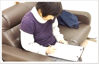 カウンセリング票記入